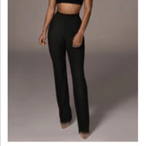 BLACK  BRET RIBBED PANTS XXL never worn new with tags